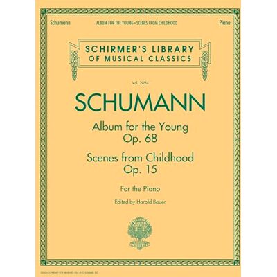 Schumann, Robert (co Album For The Young Opus 68. Solo de Piano. Publicité Schumann, Robert (co Album For The Young Opus 68. Solo de Piano. Publicité