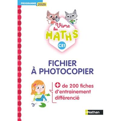 Jardy, Jacqueline Vivre les Maths Fichier à photocopier CE1: Programme 2025 - Publicité Jardy, Jacqueline Vivre les Maths Fichier à photocopier CE1: Programme 2025 - Publicité
