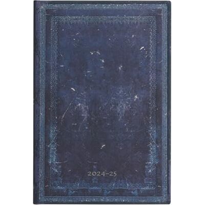 Paperblanks Agendas 13 Mois 2025, Encre Bleue Uni, Mini, Horizontal, Fermeture Élastique - Publicité Paperblanks Agendas 13 Mois 2025, Encre Bleue Uni, Mini, Horizontal, Fermeture Élastique - Publicité