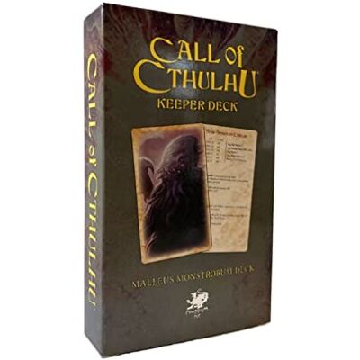 Chaosium Malleus Monstrorum Keeper Deck – Call of Cthulhu RPG Accessory – 66 Mythos Monster Cards with Art & Stats – Quick Reference Tool for Keepers Horror Game Expansion - Publicité Chaosium Malleus Monstrorum Keeper Deck – Call of Cthulhu RPG Accessory – 66 Mythos Monster Cards with Art & Stats – Quick Reference Tool for Keepers Horror Game Expansion - Publicité