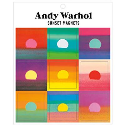Galison Andy Warhol Sunset Magnets - Publicité Galison Andy Warhol Sunset Magnets - Publicité