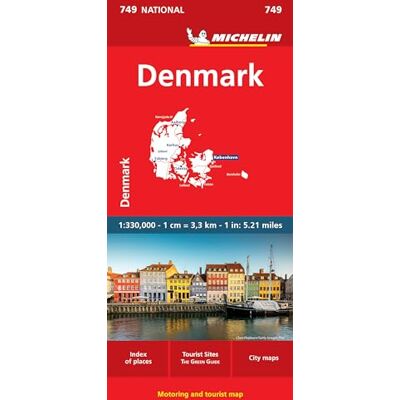 Michelin Denmark Map 749: Motoring and Tourist Map, Index of Places, Tourist Sites, City Maps - Publicité Michelin Denmark Map 749: Motoring and Tourist Map, Index of Places, Tourist Sites, City Maps - Publicité