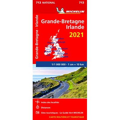 Michelin Carte Nationale Grande-Bretagne, Irlande 2021 - Publicité Michelin Carte Nationale Grande-Bretagne, Irlande 2021 - Publicité