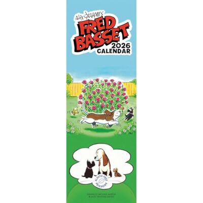 Carousel Calendars Carousel Worldwide, Fred Basset Calendrier mural fin 2026 - Publicité Carousel Calendars Carousel Worldwide, Fred Basset Calendrier mural fin 2026 - Publicité