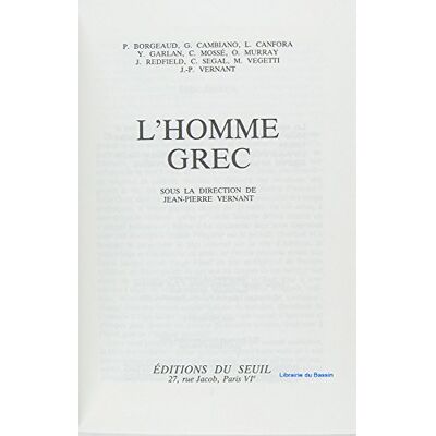 L'Homme grec - Publicité L'Homme grec - Publicité