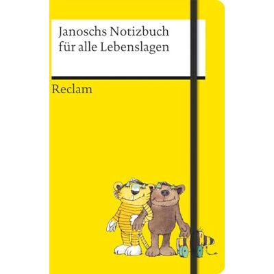 Janoschs Notizbuch für alle Lebenslagen: Hochwertiges Notizbuch, A5, liniert, mit Fadenheftung, Lesebändchen, Verschlussgummi und lustigen Weisheiten von Janoschs beliebten Figuren - Publicité Janoschs Notizbuch für alle Lebenslagen: Hochwertiges Notizbuch, A5, liniert, mit Fadenheftung, Lesebändchen, Verschlussgummi und lustigen Weisheiten von Janoschs beliebten Figuren - Publicité