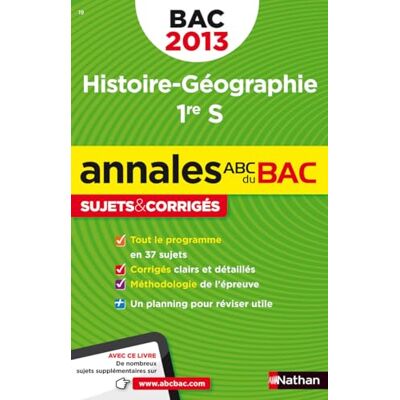 Marzin, Servane ANNALES BAC 2013 HISTOIRE/GEO - Publicité Marzin, Servane ANNALES BAC 2013 HISTOIRE/GEO - Publicité