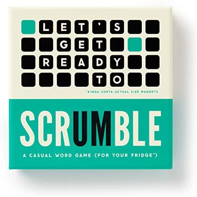 Brass Monkey Scrumble Magnetic Fridge Game - Publicité Brass Monkey Scrumble Magnetic Fridge Game - Publicité