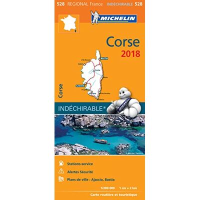 Michelin CARTE REGIONALE 528 CORSE 2018 - Publicité Michelin CARTE REGIONALE 528 CORSE 2018 - Publicité