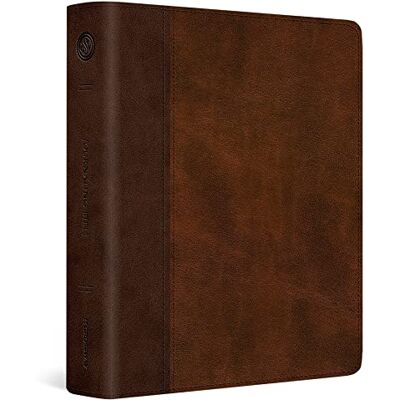 ESV The Holy Bible: English Standard Version, Journaling Bible, Trutone, Brown/tan, Timeless Design - Publicité ESV The Holy Bible: English Standard Version, Journaling Bible, Trutone, Brown/tan, Timeless Design - Publicité