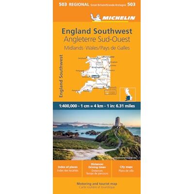 Michelin Map Great Britain: Wales, the Midlands, South West England 503 - Publicité Michelin Map Great Britain: Wales, the Midlands, South West England 503 - Publicité