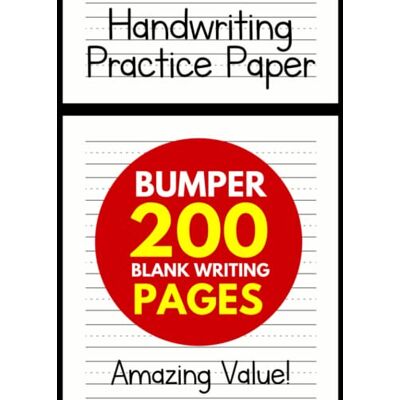 Creative_Kids_Inc Handwriting Practice Paper for Kids: Bumper 200-Page Dotted Line Notebook (Handwriting Practice Paper Notebook / Blank Handwriting Practice Books For Kids) - Publicité Creative_Kids_Inc Handwriting Practice Paper for Kids: Bumper 200-Page Dotted Line Notebook (Handwriting Practice Paper Notebook / Blank Handwriting Practice Books For Kids) - Publicité