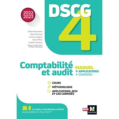 Burlaud, Alain DSCG 4 Comptabilité et audit Manuel et applications Millésime 2022-2023 - Publicité Burlaud, Alain DSCG 4 Comptabilité et audit Manuel et applications Millésime 2022-2023 - Publicité