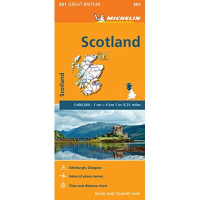 Scotland Michelin Regional Map 501: Map - Publicité Scotland Michelin Regional Map 501: Map - Publicité