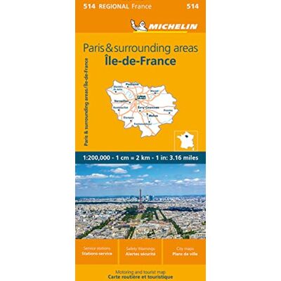 Michelin Regional France Paris and Surrounding Areas Map - Publicité Michelin Regional France Paris and Surrounding Areas Map - Publicité