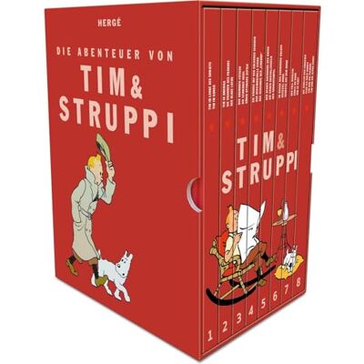 Hergé Tim und Struppi: Tim und Struppi Gesamtausgabe: Alle Comics im hochwertigen Schuber! - Publicité Hergé Tim und Struppi: Tim und Struppi Gesamtausgabe: Alle Comics im hochwertigen Schuber! - Publicité