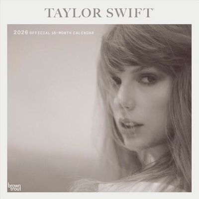 Browntrout Taylor Swift Official 2026 12 X 24 Inch (Hanging) Monthly Square Wall Calendar Plastic-Free - Publicité Browntrout Taylor Swift Official 2026 12 X 24 Inch (Hanging) Monthly Square Wall Calendar Plastic-Free - Publicité