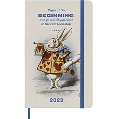 Moleskine Agenda Hebdomadaire 2023, Agenda 12 Mois, Édition Limitée Alice Au Pays Des Merveilles, Agenda Hebdomadaire Avec Couverture Rigide Et Fermeture Élastique, Grand Format 9 X 14 Cm - Publicité Moleskine Agenda Hebdomadaire 2023, Agenda 12 Mois, Édition Limitée Alice Au Pays Des Merveilles, Agenda Hebdomadaire Avec Couverture Rigide Et Fermeture Élastique, Grand Format 9 X 14 Cm - Publicité