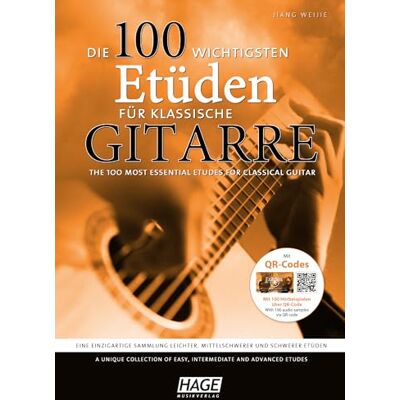 Weijie, Jiang Die 100 Wichtigsten EtuDen fur Klassische Gitarre: Eine Einzigartige Sammlung Leichter, Mittelschwerer Und Schwerer EtuDen - Publicité Weijie, Jiang Die 100 Wichtigsten EtuDen fur Klassische Gitarre: Eine Einzigartige Sammlung Leichter, Mittelschwerer Und Schwerer EtuDen - Publicité