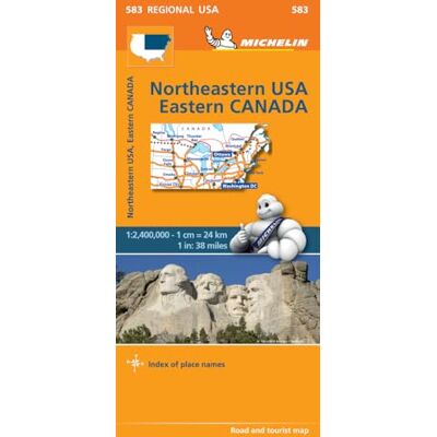 Northeastern USA, Eastern Canada Michelin Regional Map 583: Map - Publicité Northeastern USA, Eastern Canada Michelin Regional Map 583: Map - Publicité