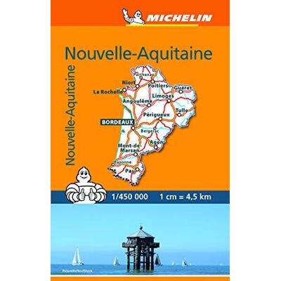 Michelin Carte Nouvelle Aquitaine (Mini) - Publicité Michelin Carte Nouvelle Aquitaine (Mini) - Publicité