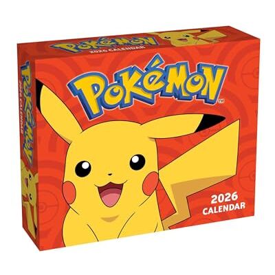 Pokémon 2026 Day-to-Day Calendar - Publicité Pokémon 2026 Day-to-Day Calendar - Publicité