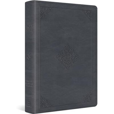 ESV Holy Bible: English Standard Version, Slate Blue, Trutone, Ornament Design, Wide Margin - Publicité ESV Holy Bible: English Standard Version, Slate Blue, Trutone, Ornament Design, Wide Margin - Publicité