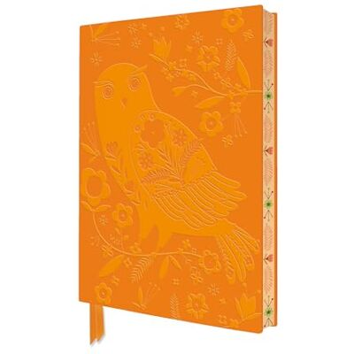 Bee Brown Folk Owl Artisan Art Notebook - Publicité Bee Brown Folk Owl Artisan Art Notebook - Publicité