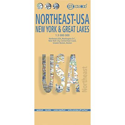 Collectif Northeast-USA 5 New York & the Great Lakes : 1/3 000 000 - Publicité Collectif Northeast-USA 5 New York & the Great Lakes : 1/3 000 000 - Publicité