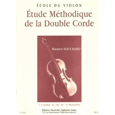 Hauchard, Maurice (c Etude méthodique de la double corde Volume 2 violon - Publicité Hauchard, Maurice (c Etude méthodique de la double corde Volume 2 violon - Publicité