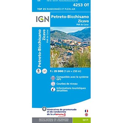IGN 4253OT PETRETO-BICCHISANO/ZICAVO - Publicité IGN 4253OT PETRETO-BICCHISANO/ZICAVO - Publicité