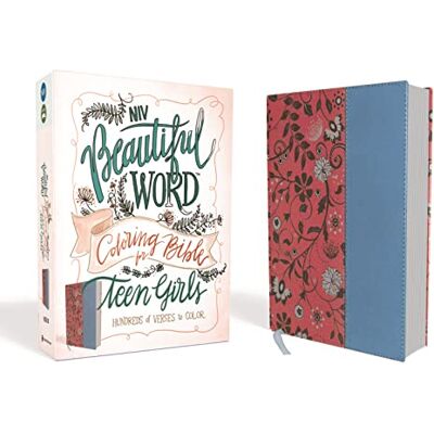 Zondervan NIV, Beautiful Word Coloring Bible for Teen Girls, Leathersoft, Pink/Blue: Hundreds of Verses to Color - Publicité Zondervan NIV, Beautiful Word Coloring Bible for Teen Girls, Leathersoft, Pink/Blue: Hundreds of Verses to Color - Publicité
