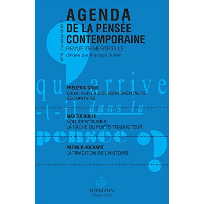 Jullien, François Agenda de la pensée contemporaine n°18 - Publicité Jullien, François Agenda de la pensée contemporaine n°18 - Publicité