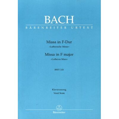 Bach Js Messe Fa Majeur BWV 233 --- Chant(SATB)/Piano - Publicité Bach Js Messe Fa Majeur BWV 233 --- Chant(SATB)/Piano - Publicité