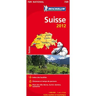 Collectif Michelin Carte NATIONAL Suisse 2012 - Publicité Collectif Michelin Carte NATIONAL Suisse 2012 - Publicité