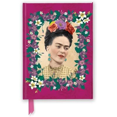Frida Kahlo Dark Pink Foiled Journal - Publicité Frida Kahlo Dark Pink Foiled Journal - Publicité