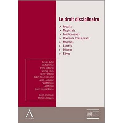 Collectif Le Droit disciplinaire - Publicité Collectif Le Droit disciplinaire - Publicité