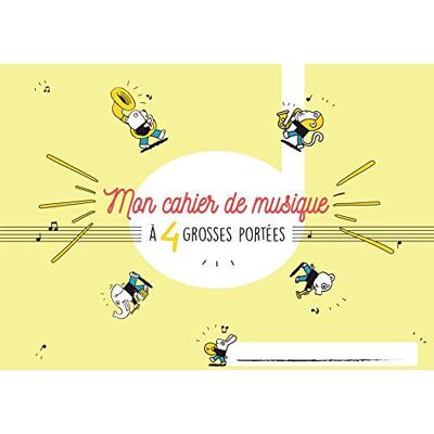 Xxx Cahier de musique pour enfant 4 grosses portees - Publicité Xxx Cahier de musique pour enfant 4 grosses portees - Publicité