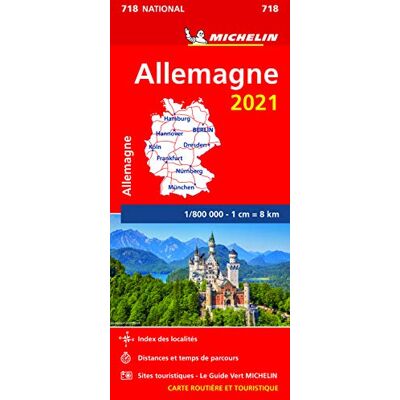 Michelin Carte Nationale Allemagne 2021 - Publicité Michelin Carte Nationale Allemagne 2021 - Publicité