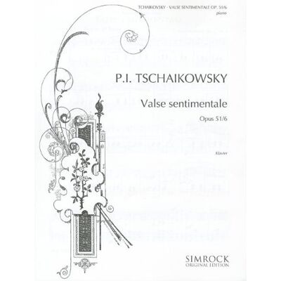 Valse sentimentale: op. 51/6. piano. Publicité Valse sentimentale: op. 51/6. piano. Publicité