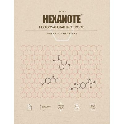 HEXANOTE Hexagonal Graph Notebook Organic Chemistry: 150 pages hexagonal graph paper notebook for drawing organic chemistry structures - Publicité HEXANOTE Hexagonal Graph Notebook Organic Chemistry: 150 pages hexagonal graph paper notebook for drawing organic chemistry structures - Publicité