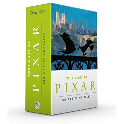 Disney Pixar Tout l'art de Pixar en 100 cartes postales - Publicité Disney Pixar Tout l'art de Pixar en 100 cartes postales - Publicité