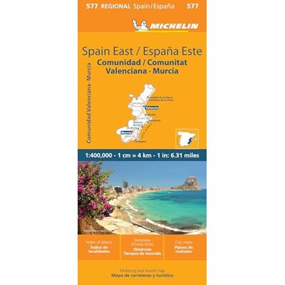 Michelin Spain East Valencia Map / Espana Este Murcia - Publicité Michelin Spain East Valencia Map / Espana Este Murcia - Publicité