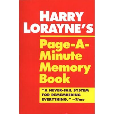 Lorayne, Harry Harry Lorayne's Page-a-Minute Memory Book - Publicité Lorayne, Harry Harry Lorayne's Page-a-Minute Memory Book - Publicité