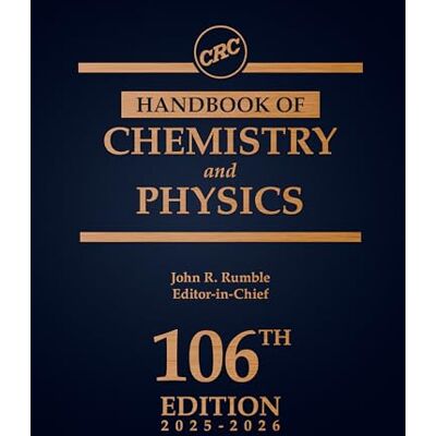 CRC Handbook of Chemistry and Physics - Publicité CRC Handbook of Chemistry and Physics - Publicité