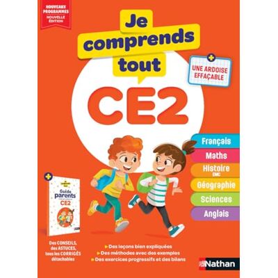 Petit-Jean, Isabelle Je Comprends Tout CE2 Tout le programme de CE2 : Français, Maths, Histoire-Géographie, Sciences, Anglais avec corrigés et guide parents - Publicité Petit-Jean, Isabelle Je Comprends Tout CE2 Tout le programme de CE2 : Français, Maths, Histoire-Géographie, Sciences, Anglais avec corrigés et guide parents - Publicité
