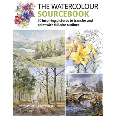 Studio, Search Press The Watercolour Sourcebook: 60 Inspiring Pictures to Transfer and Paint With Full-Size Outlines - Publicité Studio, Search Press The Watercolour Sourcebook: 60 Inspiring Pictures to Transfer and Paint With Full-Size Outlines - Publicité
