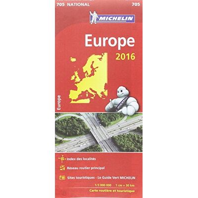 Michelin Carte Nationale Europe 2016 - Publicité Michelin Carte Nationale Europe 2016 - Publicité