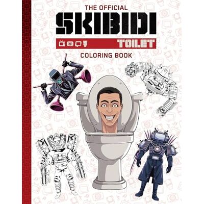 Scholastic The Official Skibidi Toilet Coloring Book - Publicité Scholastic The Official Skibidi Toilet Coloring Book - Publicité
