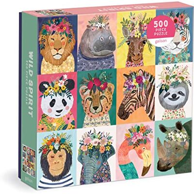 Galison 9780735375055 Wild Spirit Jigsaw Puzzle, Multicoloured, 500 Pieces - Publicité Galison 9780735375055 Wild Spirit Jigsaw Puzzle, Multicoloured, 500 Pieces - Publicité